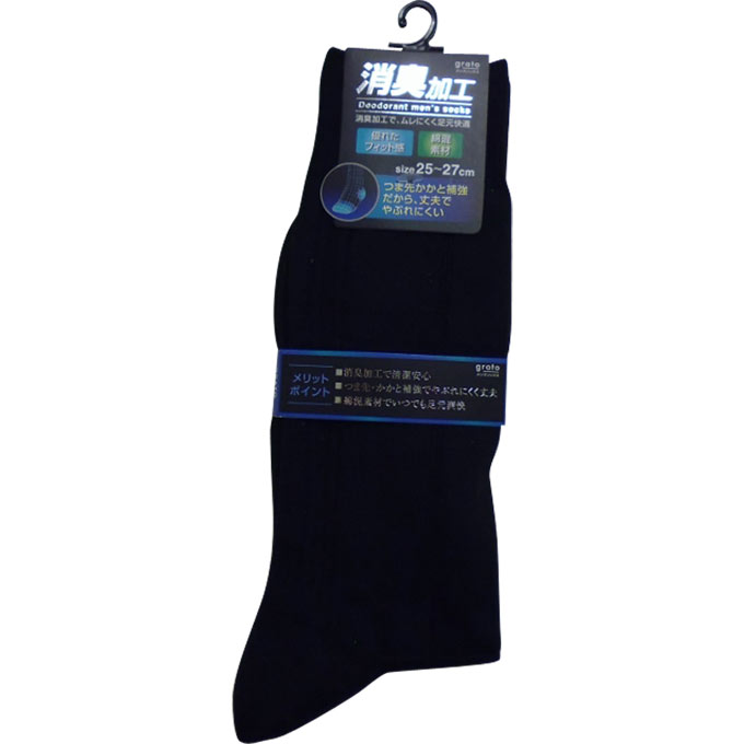 紳士ソックスつま先かかと補強 リンクチェック ２５－２７ｃｍ ㈱グラト