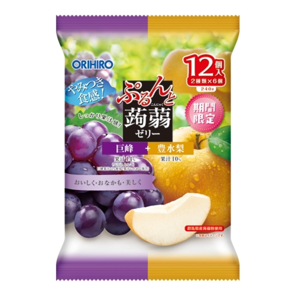 オリヒロ ぷるんと蒟蒻ゼリー 巨峰＋豊水梨 | マツキヨココカラ