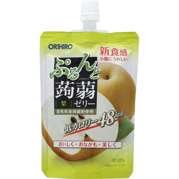 ぷるんと蒟蒻ゼリースタンディング 梨 １３０ｇ オリヒロプランデュ