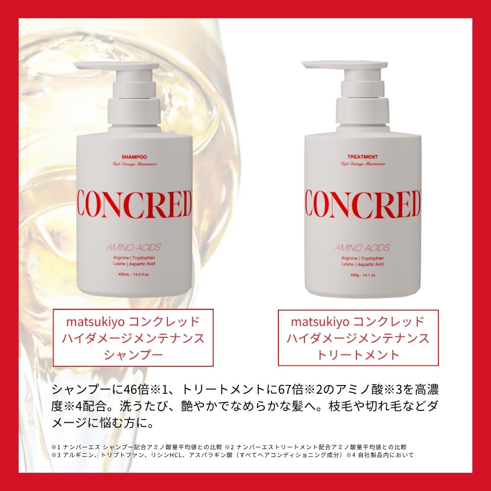 matsukiyo CONCRED ハイダメージ 1DAYトライアル 10ml+10g