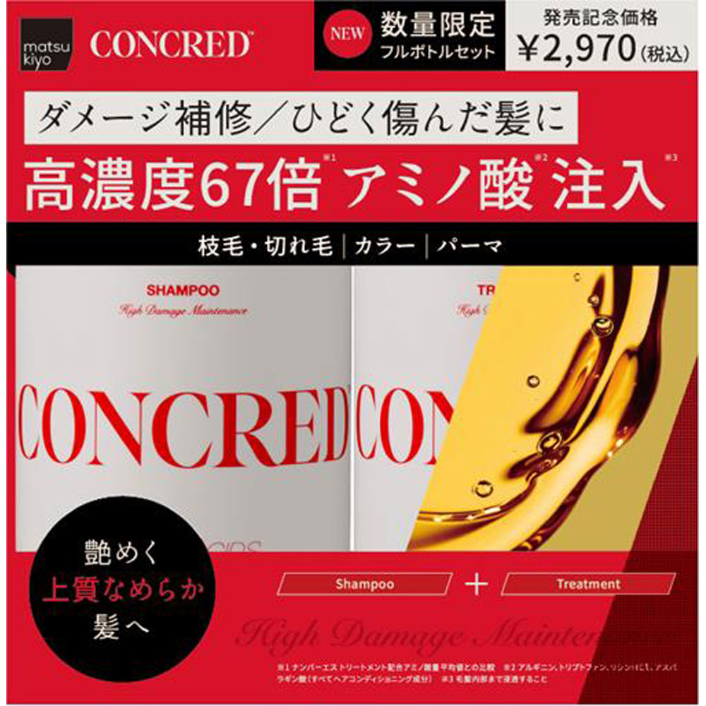ｍａｔｓｕｋｉｙｏ　コンクレッド　ハイダメージ　本体ペアセット ４００ｍｌ／４００ｇ