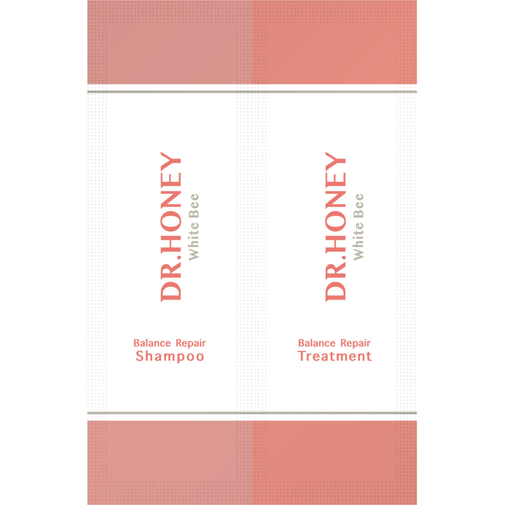 DRハニー　ホワイトビー　バランス　リペア　2連お試し（シャンプー／ヘアトリートメント） １０ｍＬ＋１０ｇ Ｈ２Ｏ