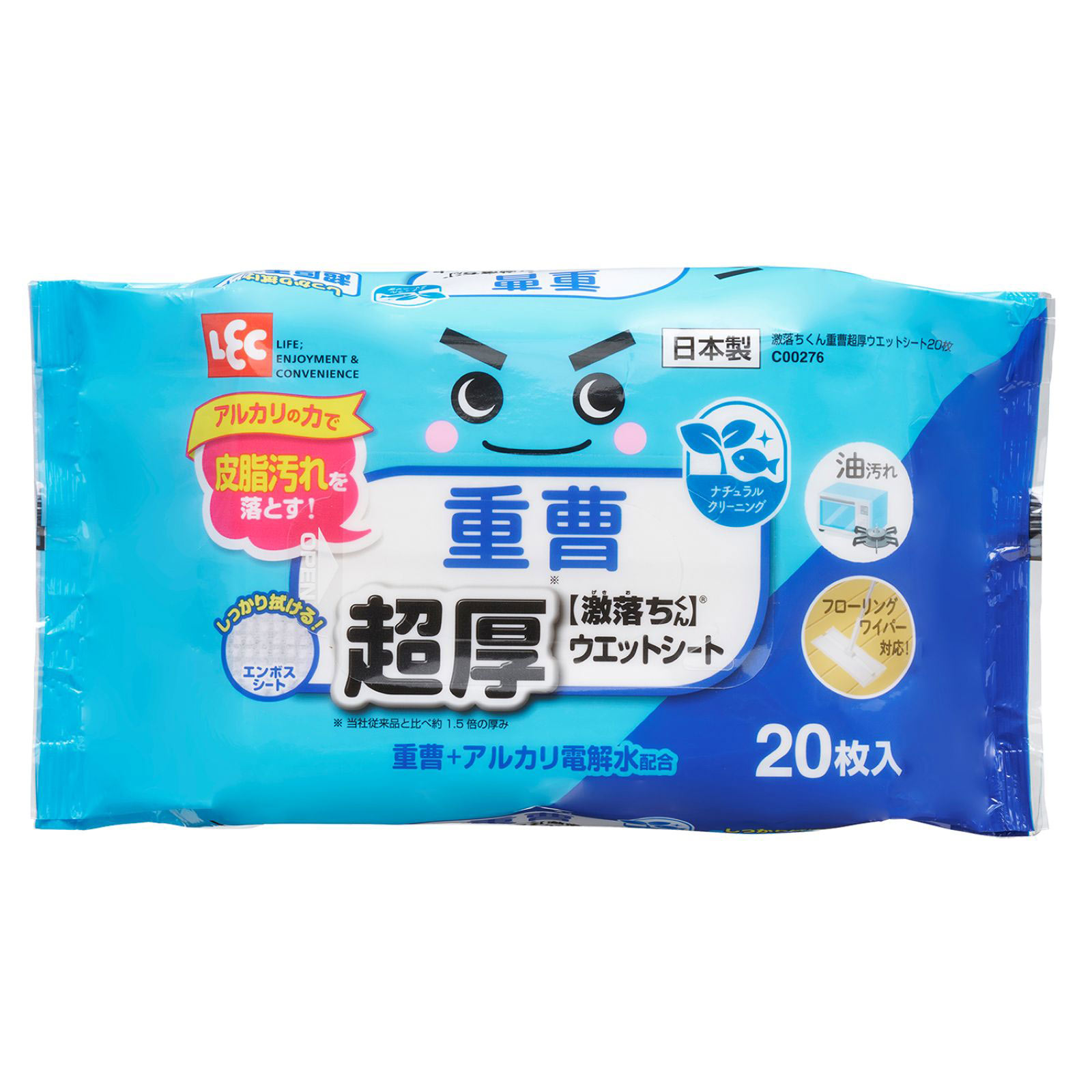 激落ちくん 重曹超厚ウエットシート ２０枚 レックケミカル