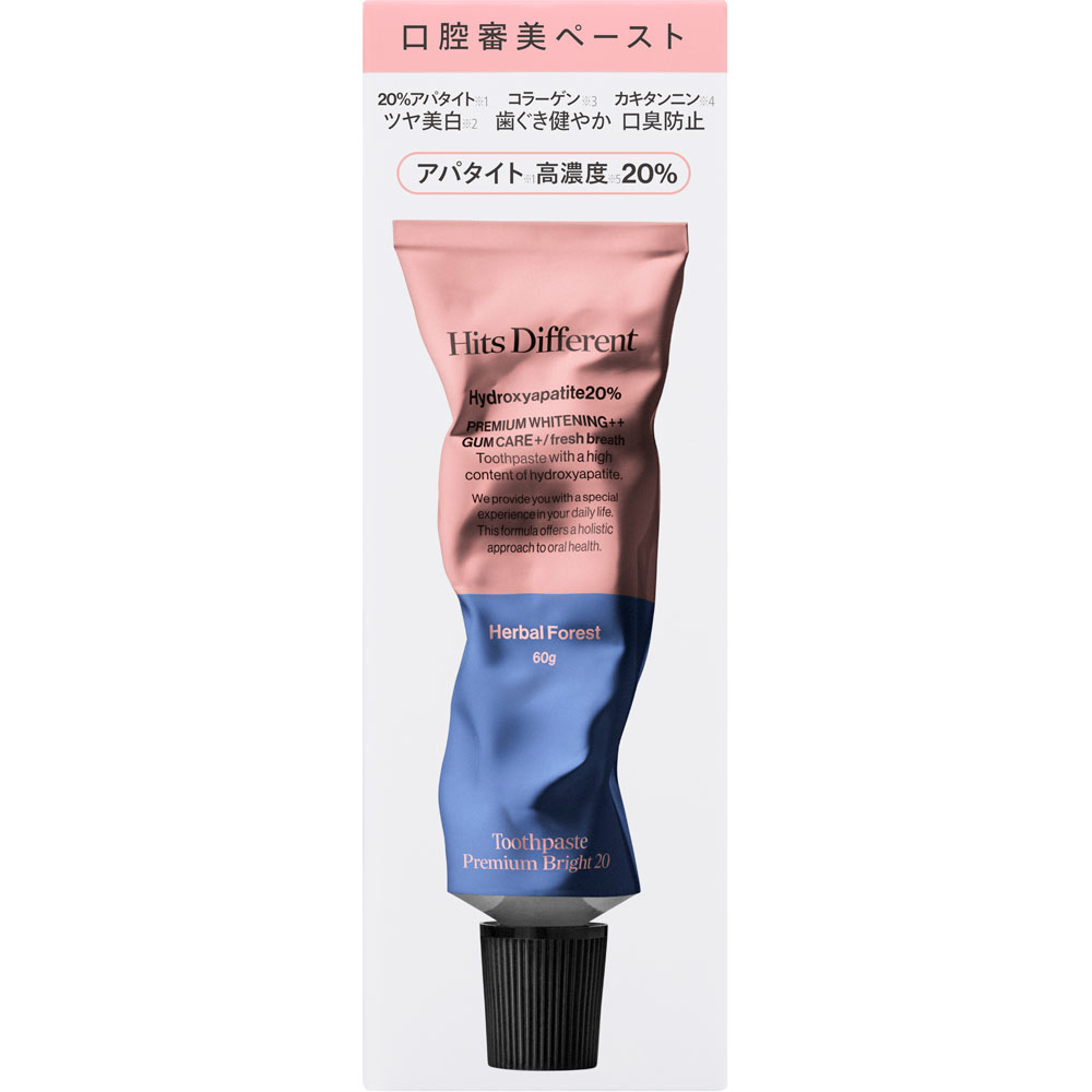 ヒッツディファレント　トゥースペースト　プレミアムブライト２０ ６０ｇ
