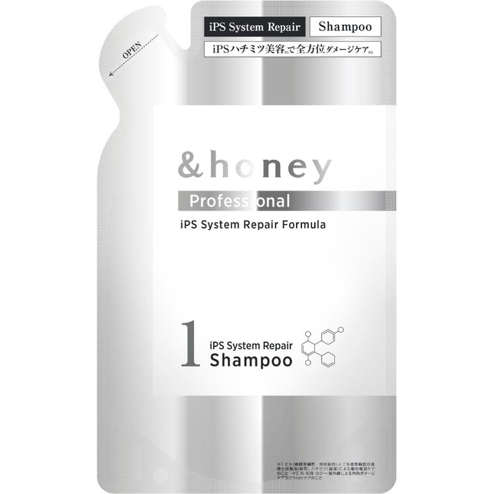 アンドハニー　プロフェッショナル　システム　リペア　シャンプー1.0　つめかえ ３５０ｍＬ 株式会社ヴィークレア