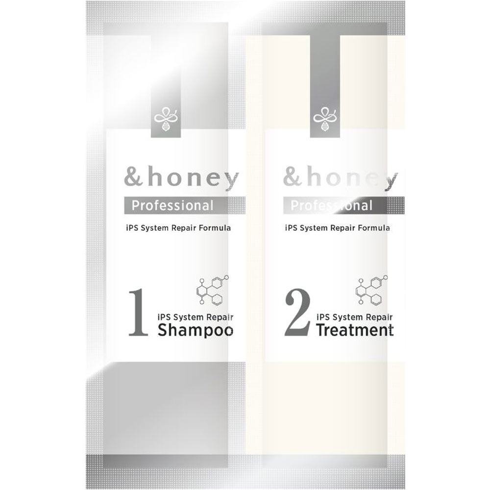 アンドハニー　プロフェッショナル　システム　リペア　シャンプー＆ヘアトリートメント　２連お試し １０ｍＬ＋１０ｇ 株式会社ヴィークレア