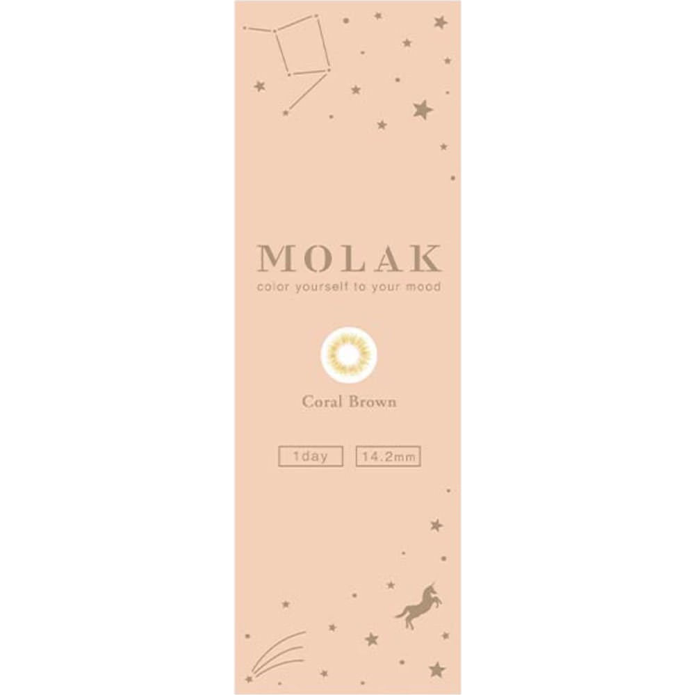 ＭＯＬＡＫ１ＤＡＹ　コーラルブラウン １０枚　±０．００ ＰＩＡ