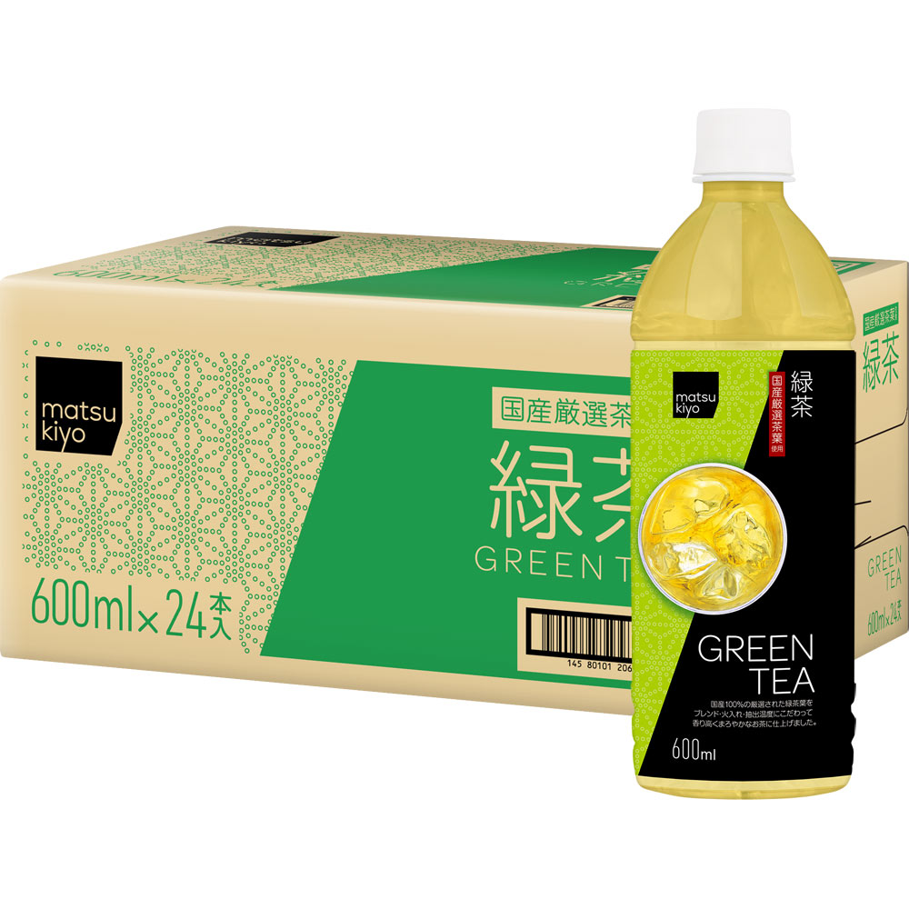 matsukiyo 緑茶 ケース ６００ｍｌ×２４本