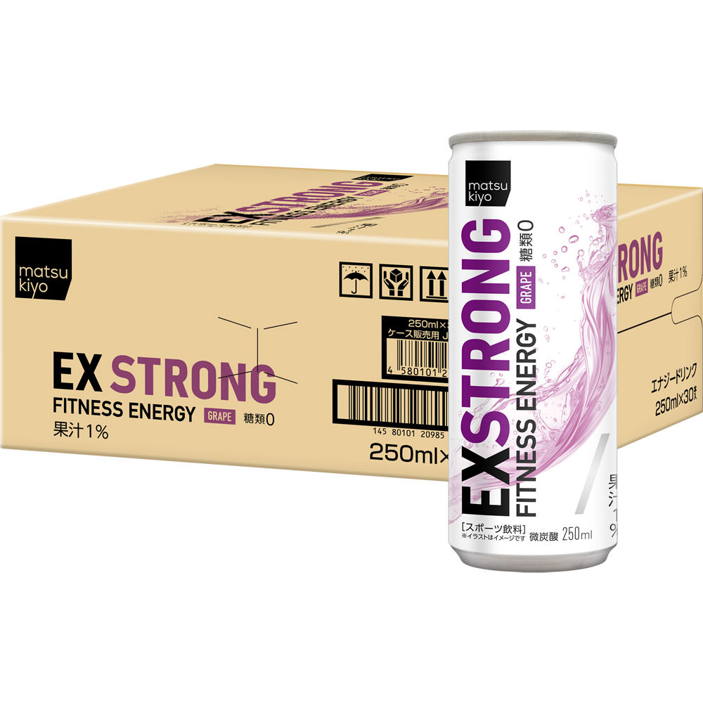matsukiyo ＥＸＳＴＲＯＮＧフィットネスエナジーグレープ ケース ２５０ｍｌ×３０本