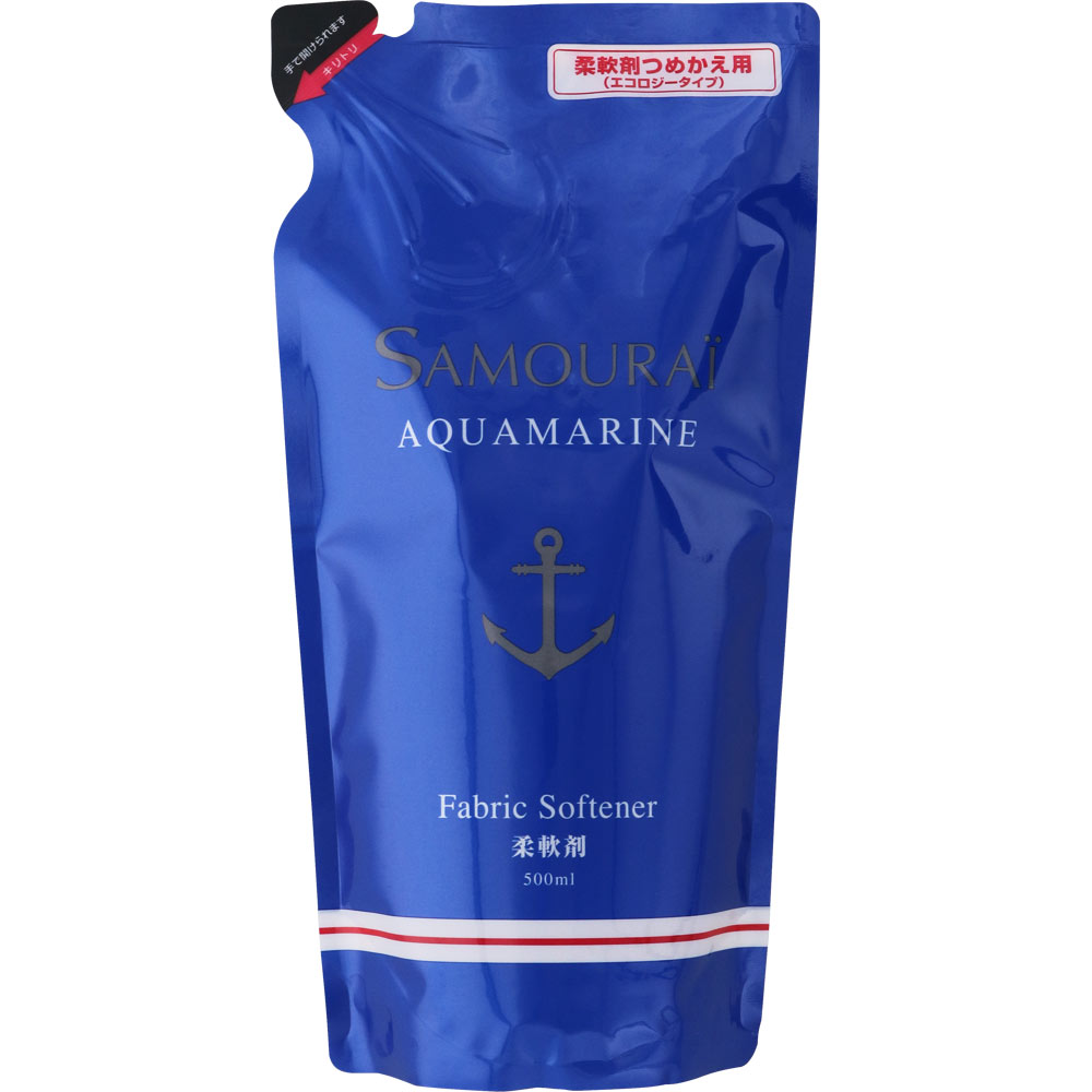サムライ アクアマリン 柔軟剤 詰替用 ５００ｍｌ ウエニ貿易