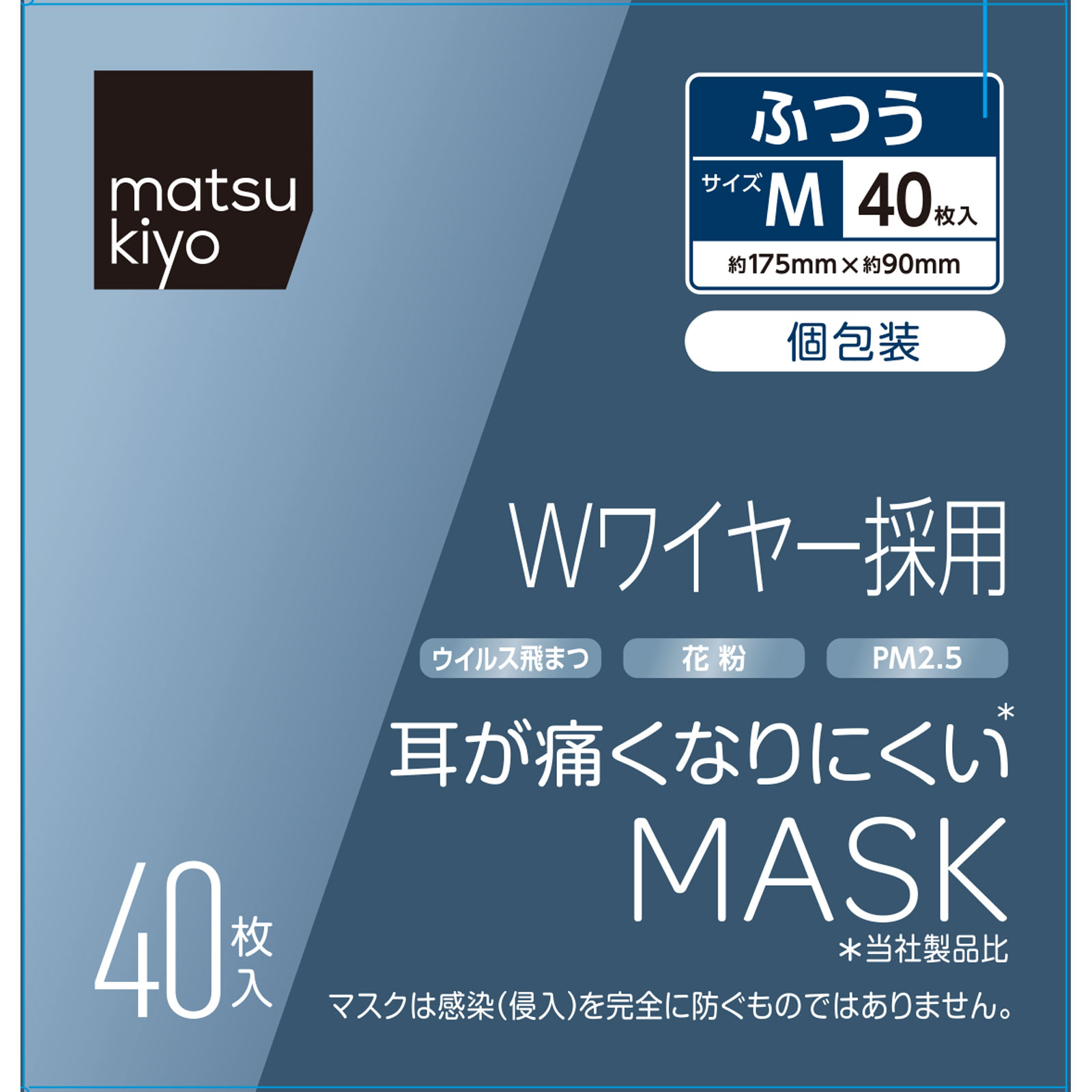 mk 耳が痛くなりにくいマスク 個包装M 40枚入