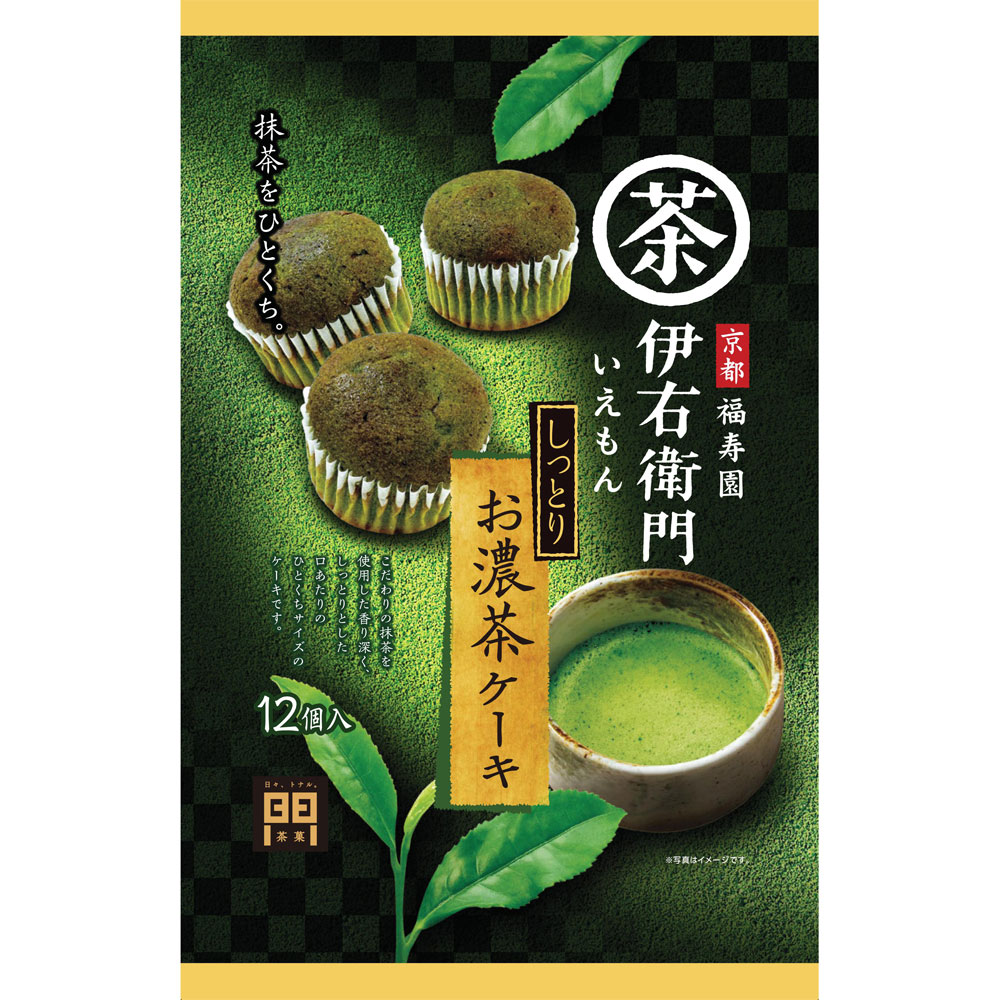 伊右衛門　お濃茶ケーキ １２個 モントワール