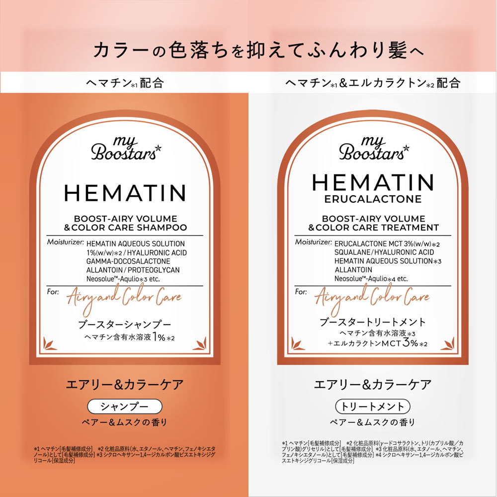 ｍｙＢｏｏｓｔａｒｓ ヘマチンシャンプー＆トリートメント トライアル １０ｍｌ×２ ネイチャーラボ