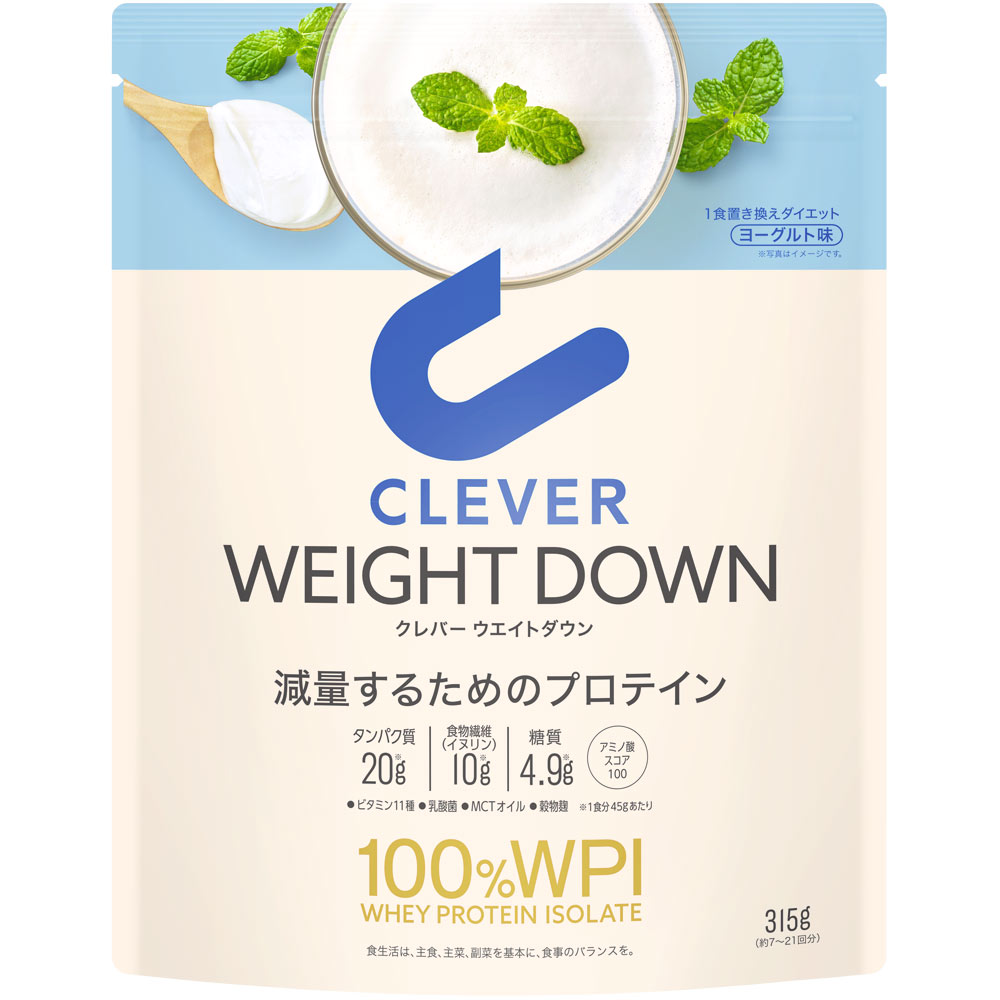 クレバー プロテイン ウエイトダウン ヨーグルト ３１５ｇ ネイチャーラボ
