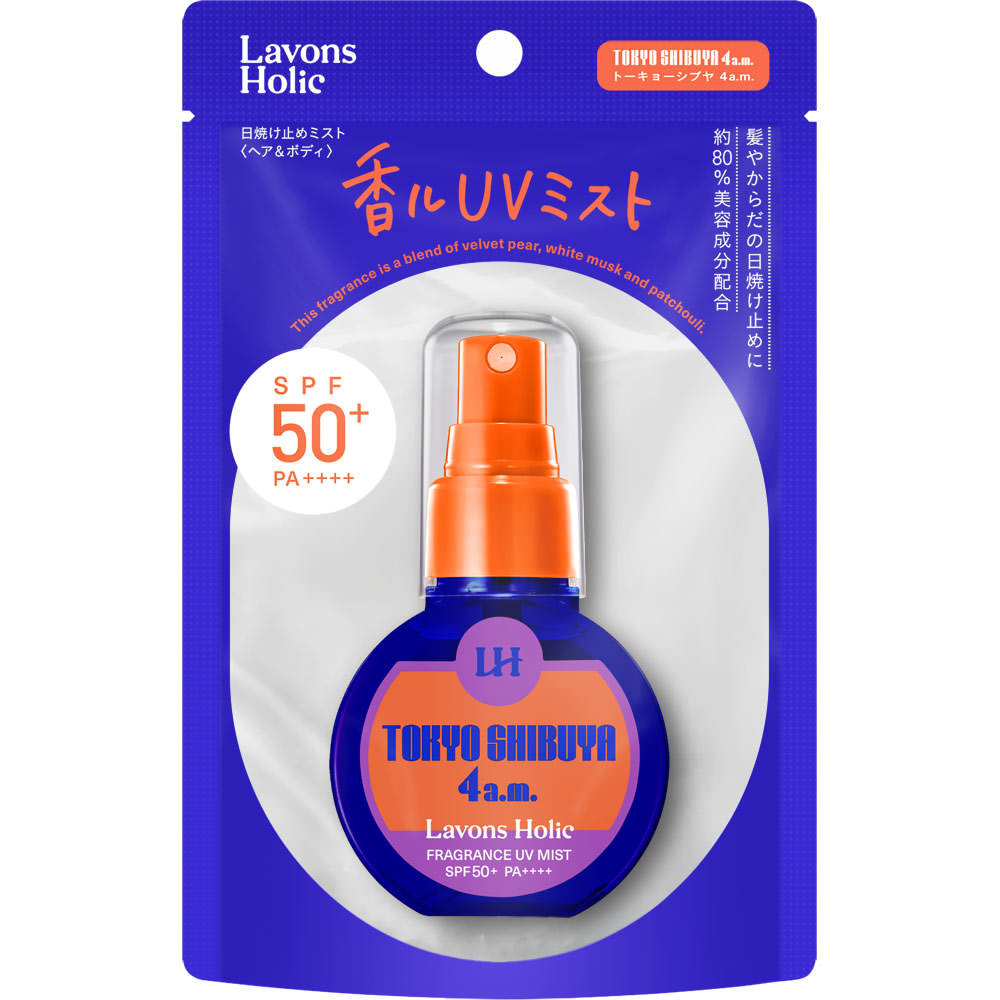 ラボンホリック　フレグランスＵＶミスト　ヘア＆ボディ　トーキョーシブヤ４ＡＭ ６０ｍｌ ネイチャーラボ