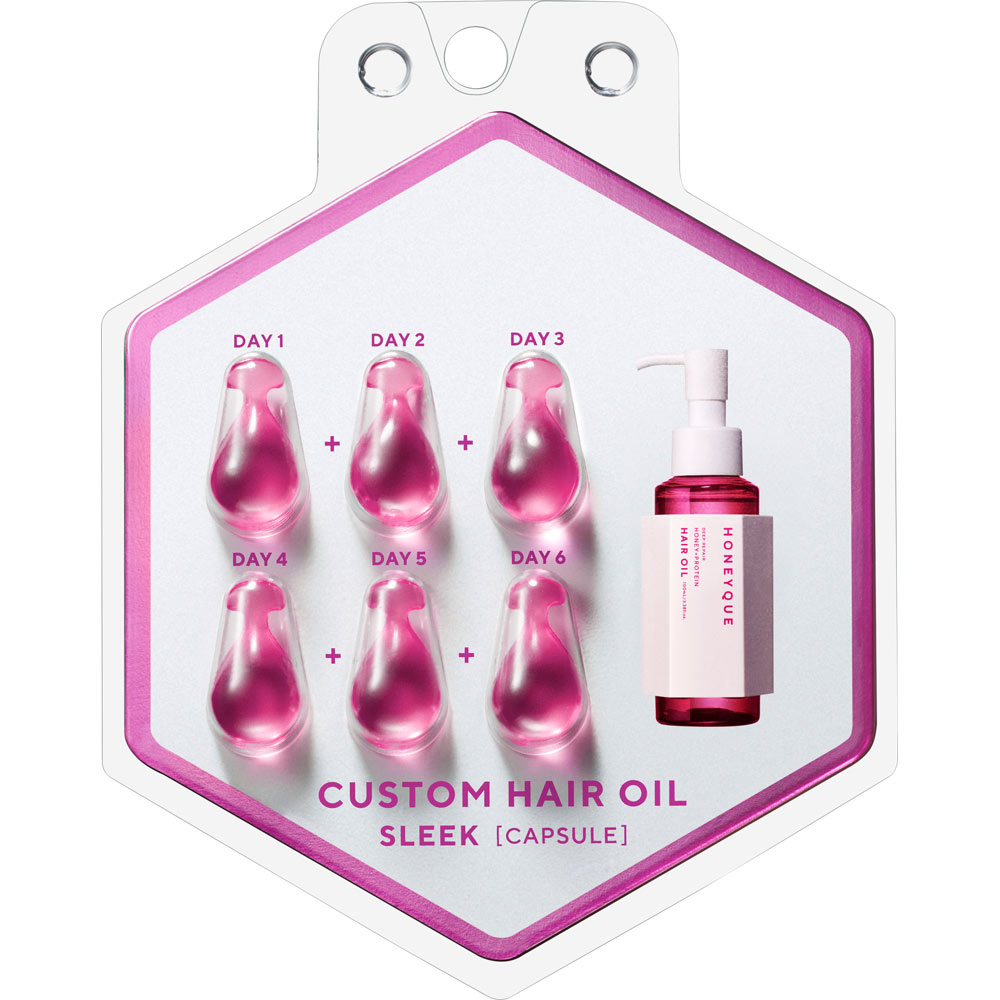ハニーク ディープリペア カスタムヘアオイル スリーク フレアピンクベリーの香り カプセルタイプ ６粒入り ボトルワークス（株）