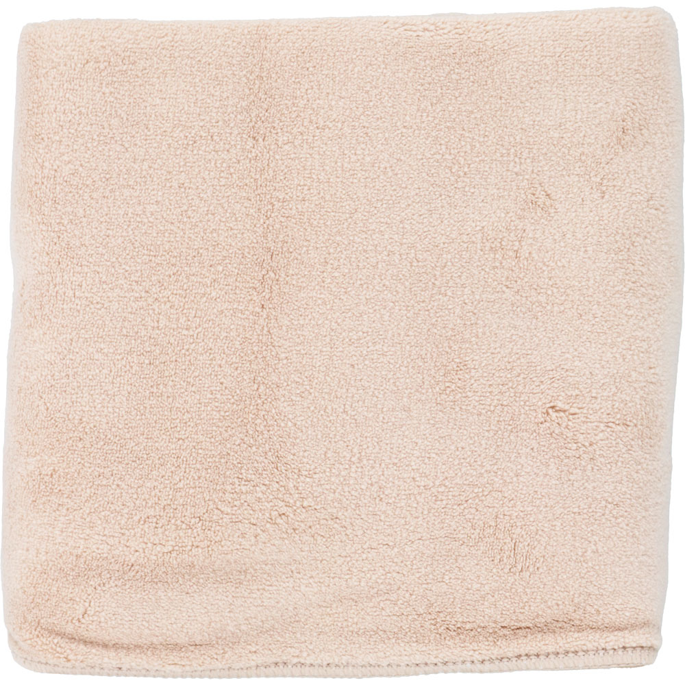 ヘアドライマイクロファイバータオル ミルキーベージュ _ ハホニコ