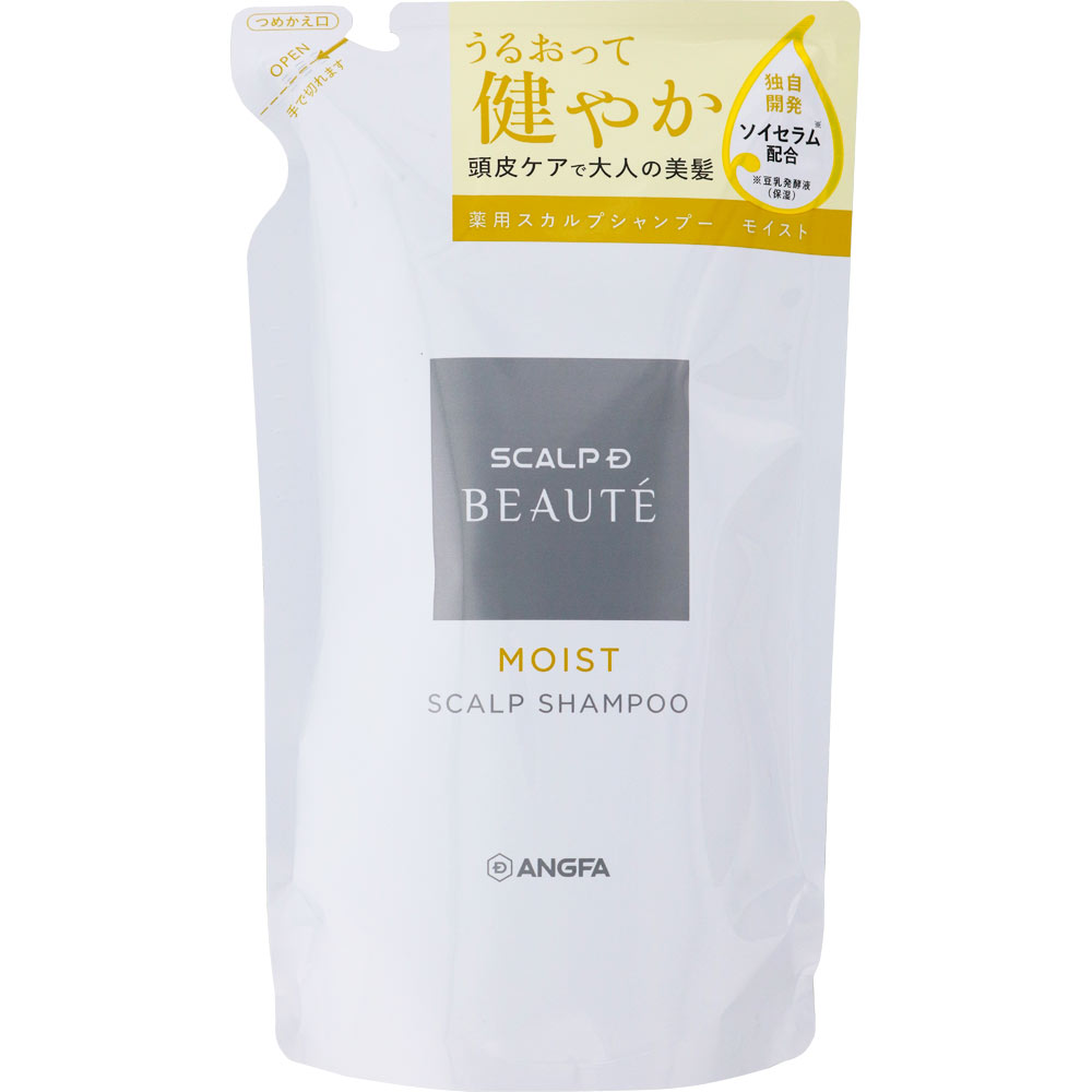 スカルプＤボーテ 薬用スカルプシャンプー モイスト 詰め替え ３００ｍｌ アンファー (医薬部外品)