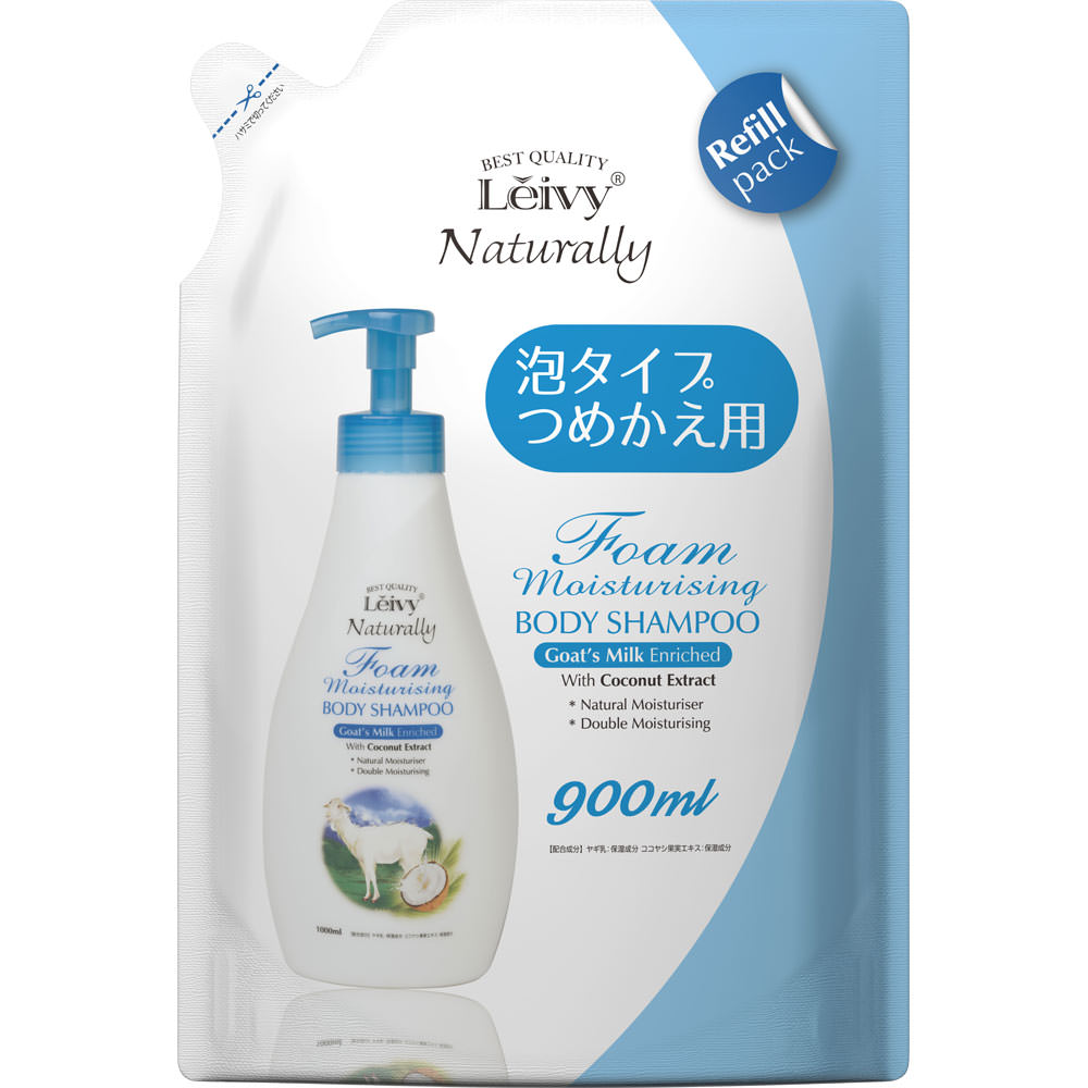 レイヴィー フォ－ムボディシャンプ－ 詰替え用 ゴートミルク ９００ｍｌ アクシス