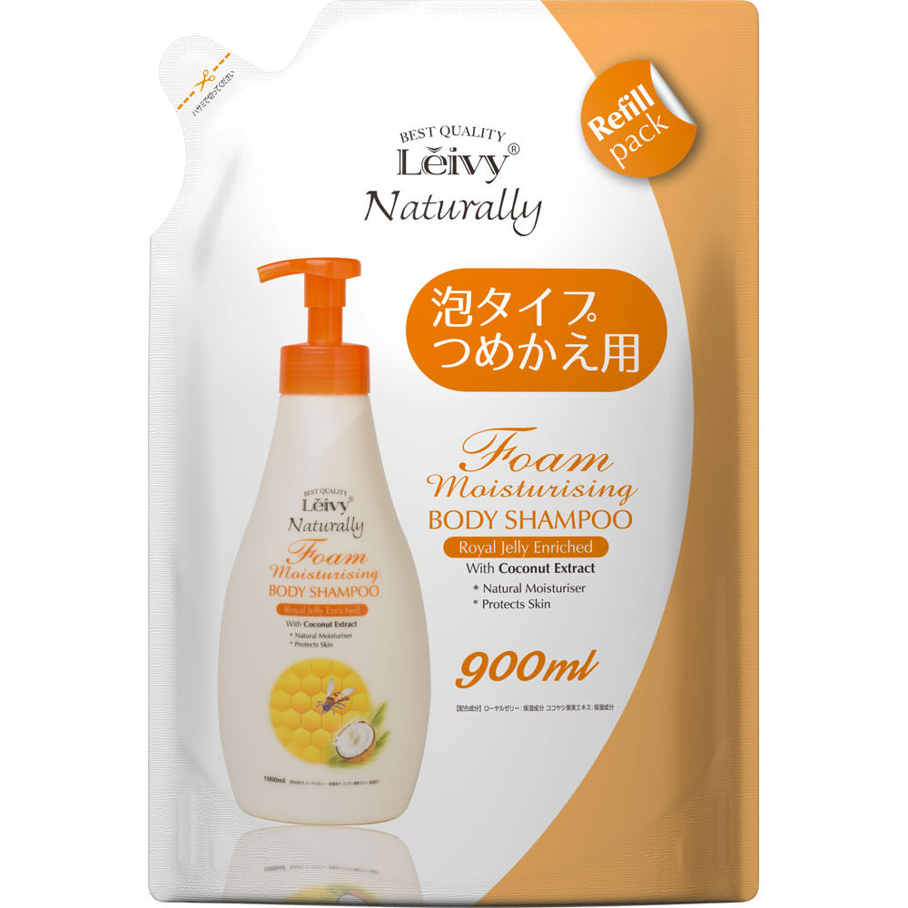 レイヴィー フォ－ムボディシャンプ－詰替え用 ローヤルゼリー ９００ｍｌ アクシス