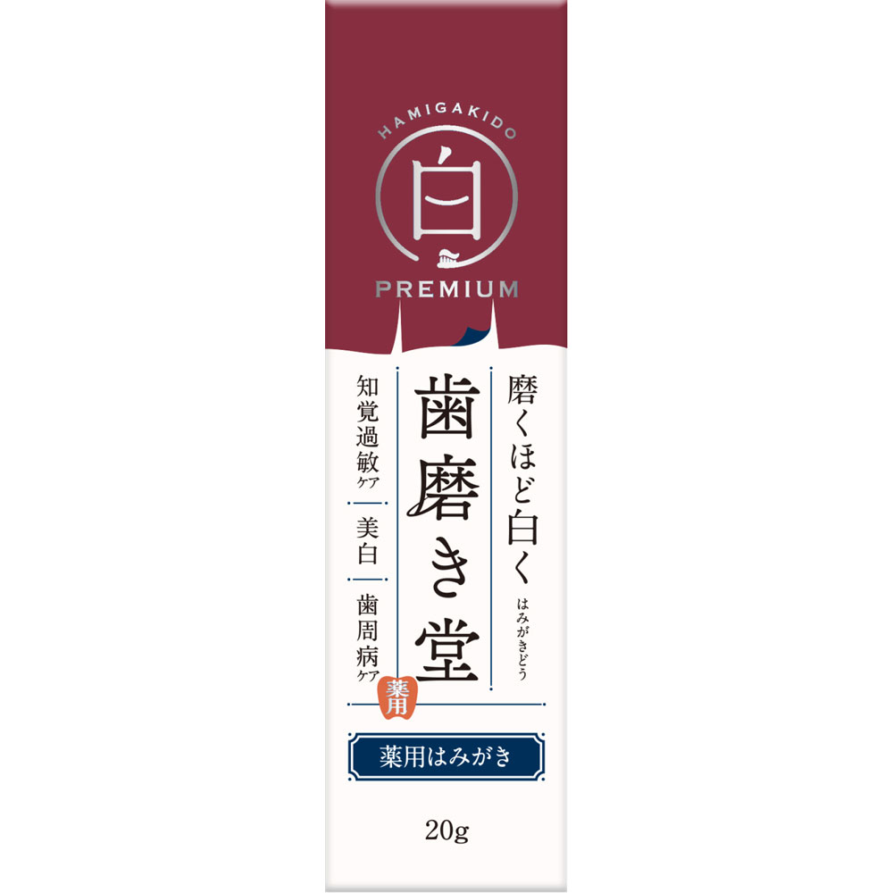 歯磨き堂　薬用ホワイトニングペースト　プレミアム　トライアル ２０ｇ ｂｌｅｓｓｉｎｇ (医薬部外品)