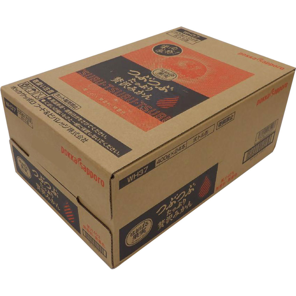つぶたっぷり贅沢みかん ケース ４００ｇ×２４ ポッカサッポロフード＆ビバレッジ