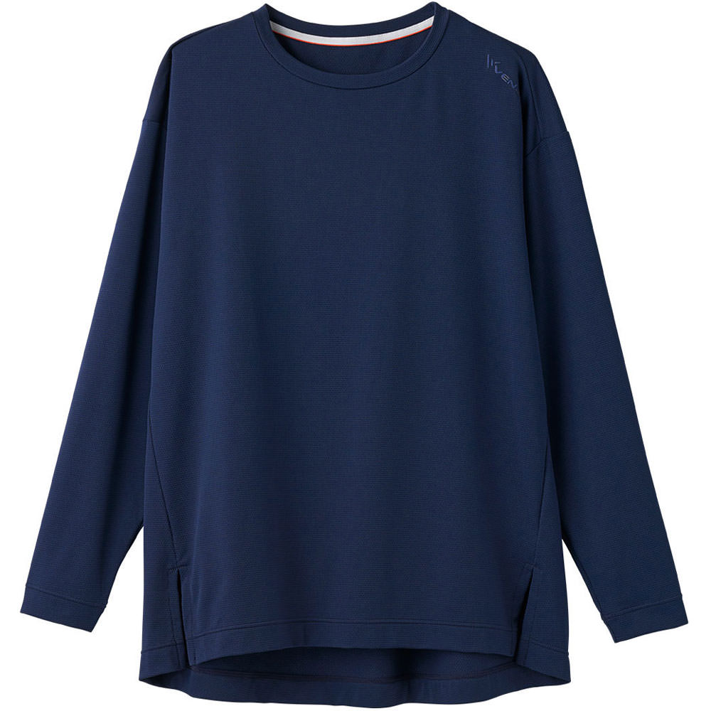 スタンダードドライ＋【一般医療機器】　ボートネック　ロングスリーブ　レディース　Ｌ ネイビー ベネクス