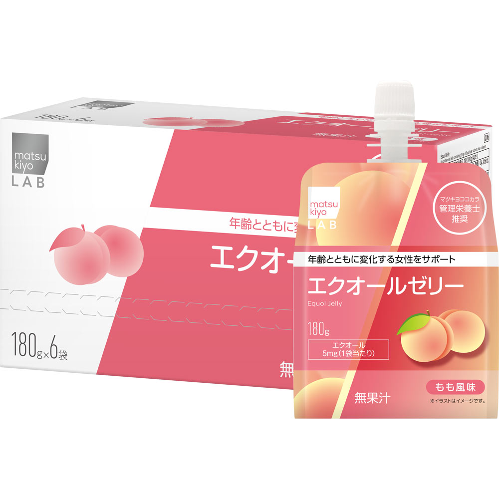 matsukiyo LAB　エクオールゼリーもも風味 １８０ｇ×６