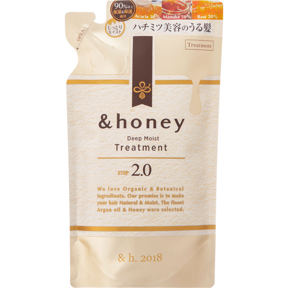アンドハニー ディープモイストヘアトリートメント２．０つめかえ ３５０ｇ 株式会社ヴィークレア
