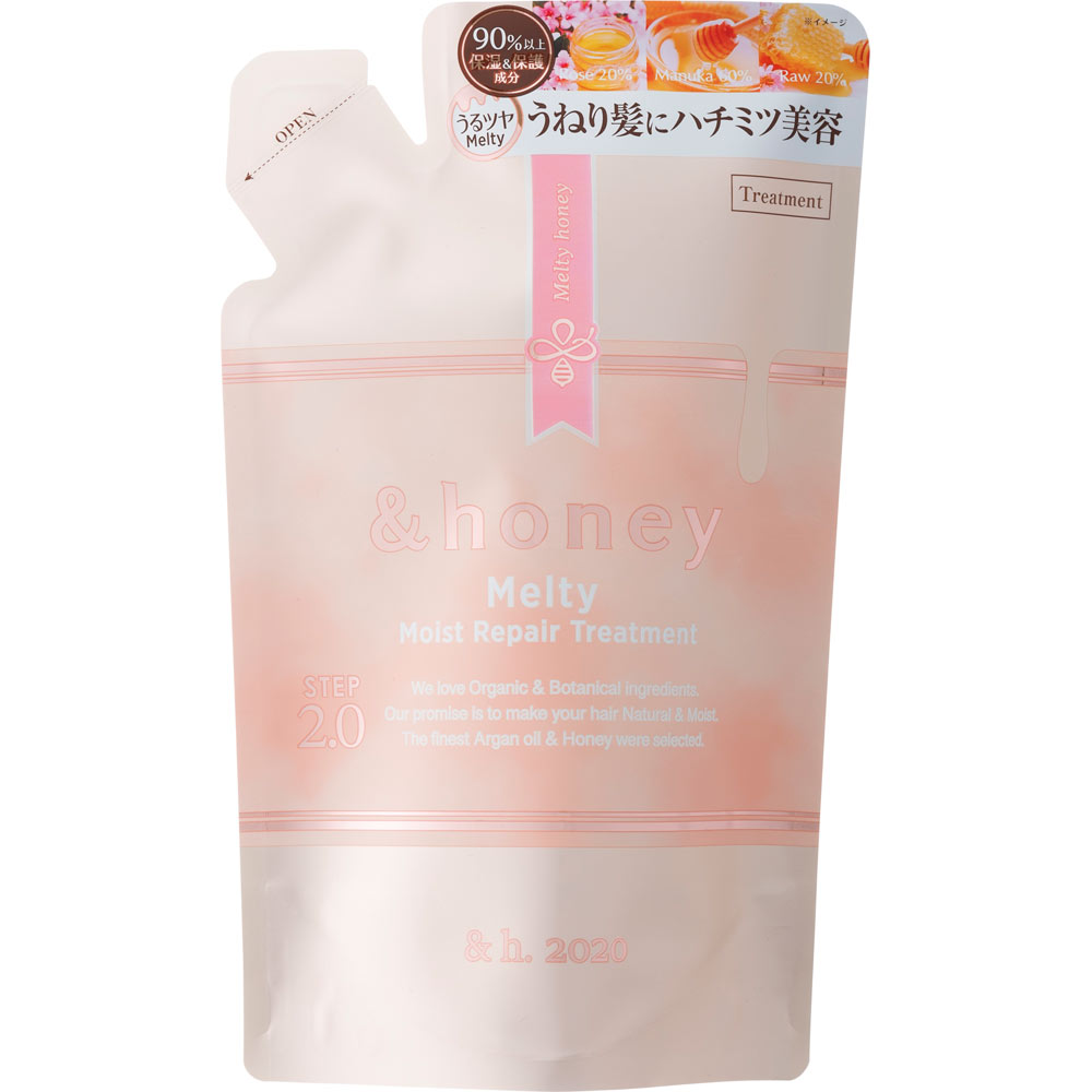 アンドハニー メルティモイストリペアヘアトリートメントつめかえ 350g 株式会社ヴィークレア