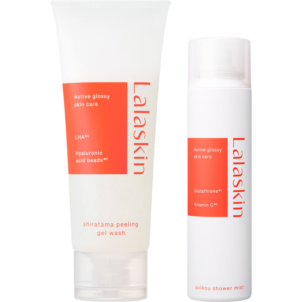 ララスキン 白玉ピーリングジェル洗顔 140g＋水光シャワーミスト