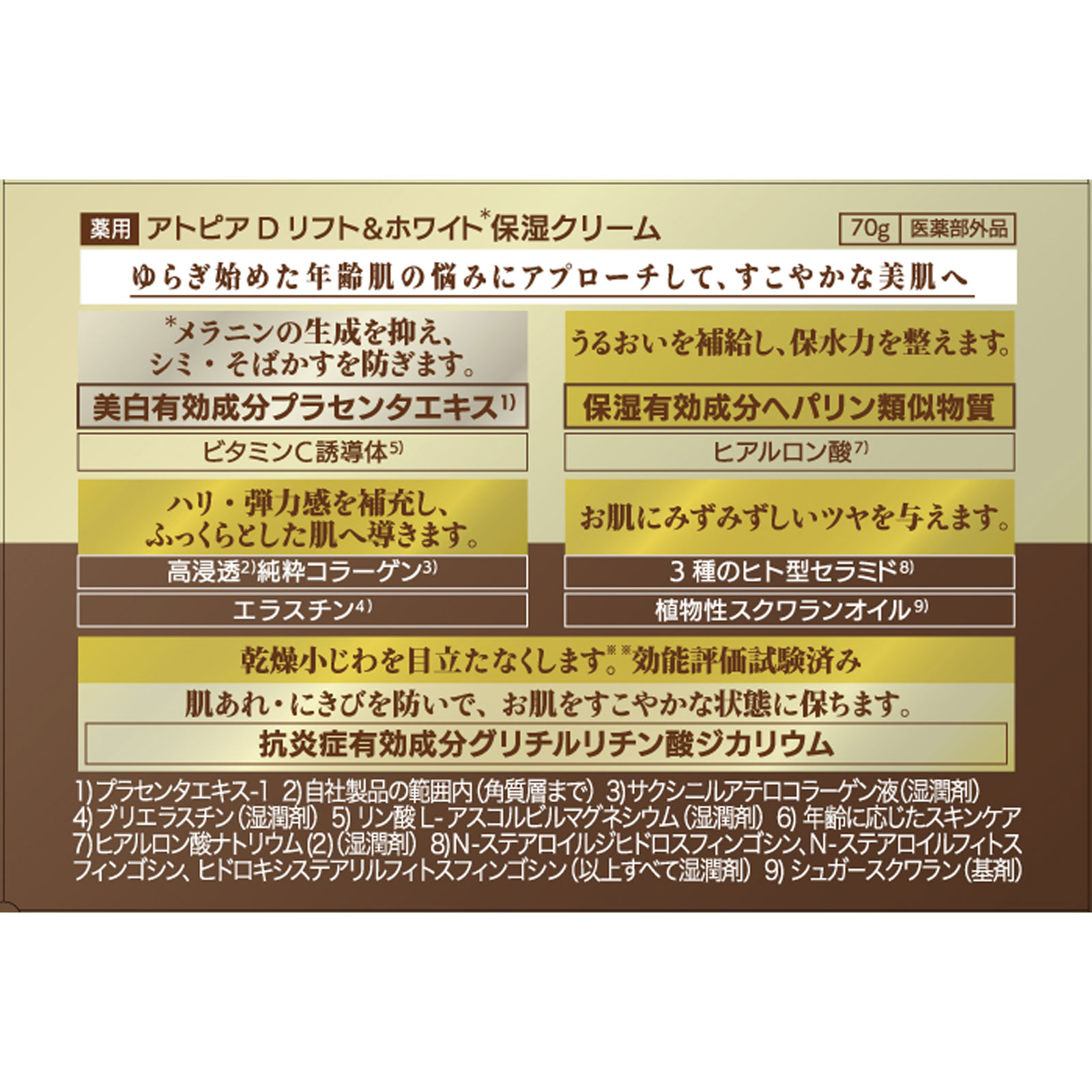 薬用アトピアD リフト＆ホワイト高保湿クリーム ７０ｇ アライアンスファーマ (医薬部外品)