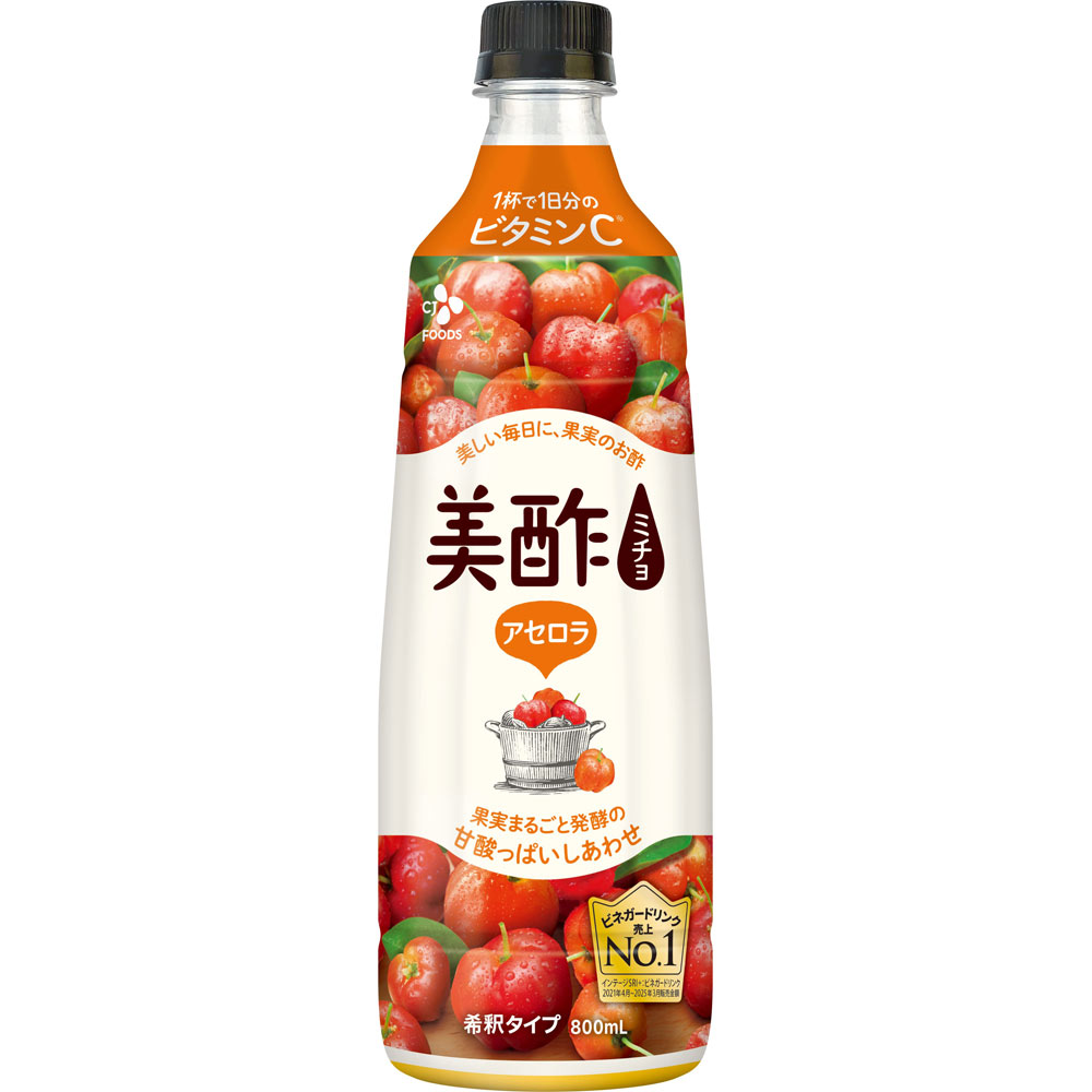 美酢　アセロラ ８００ｍｌ ＣＪ　ＦＯＯＤＳ　ＪＡＰＡＮ