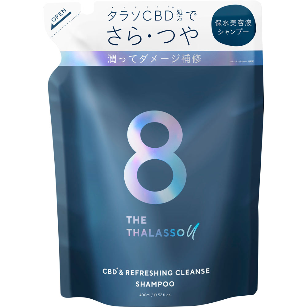 エイトザタラソ ユー ＣＢＤ＆リフレッシング クレンズ 美容液シャンプー（詰め替え） ４００ｍｌ ステラシード