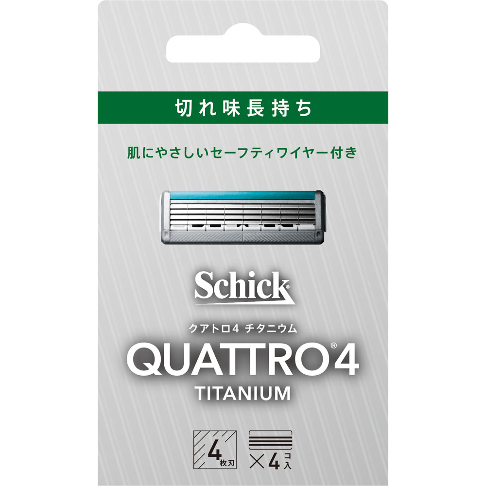 クアトロ４　チタニウム替刃 ４コ入 シック・ジャパン