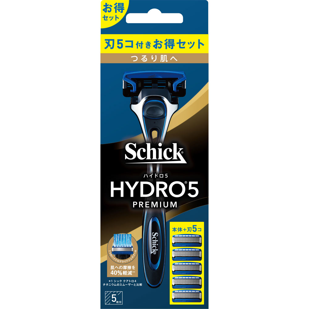 シック　ハイドロ５　プレミアム　つるり肌へ　コンボパック 刃付＋替刃４コ シック・ジャパン