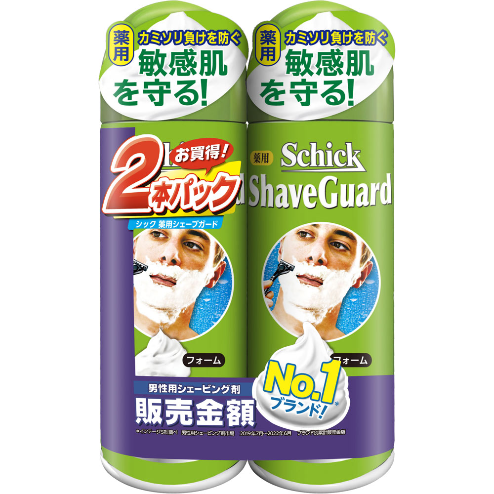 シック薬用シェーブガード　シェービングフォーム ２００ｇ×２ シック・ジャパン (医薬部外品)