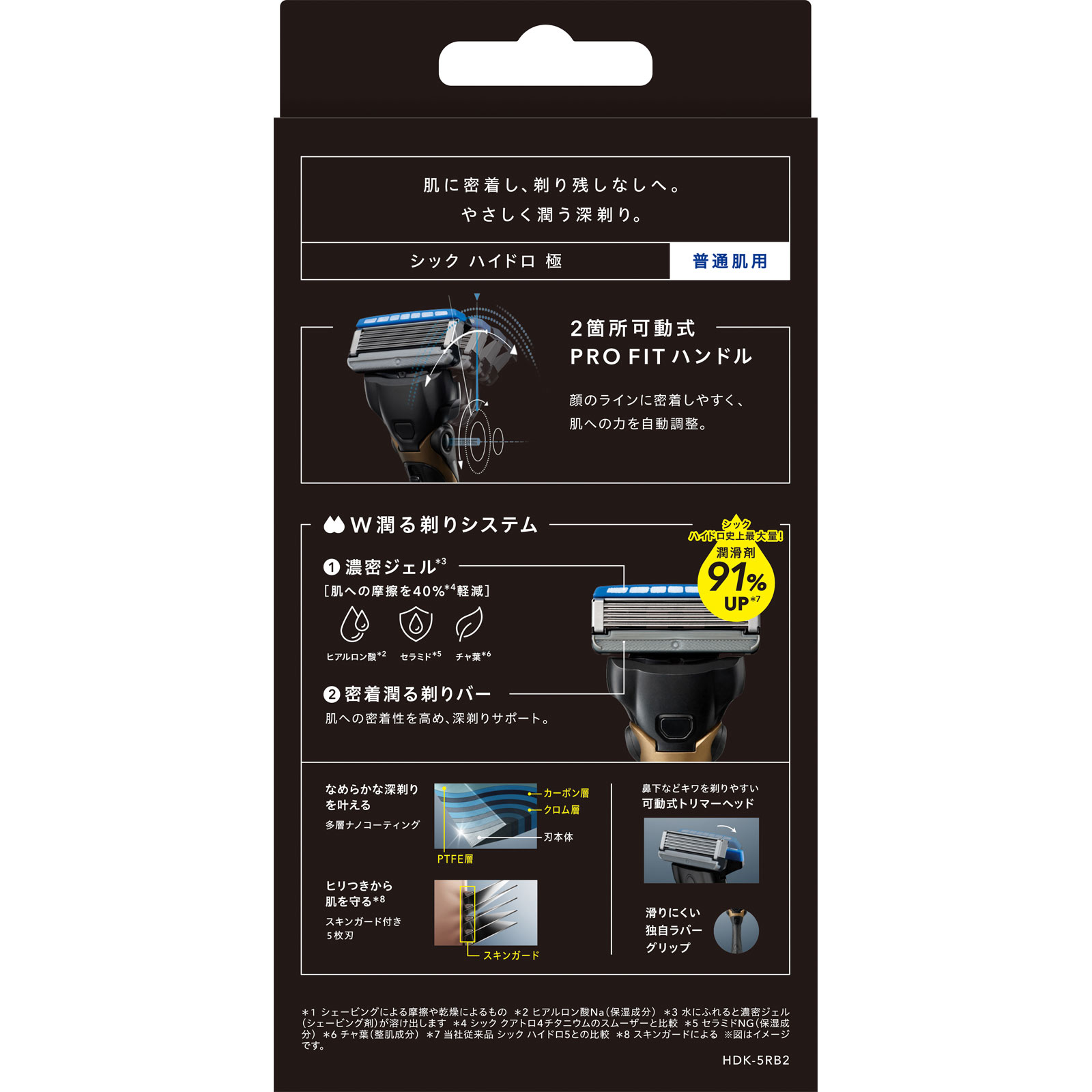 ハイドロ極 普通肌 ホルダー 本体+替刃2個 シック・ジャパン