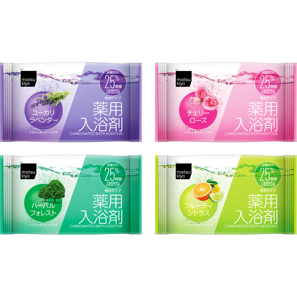matsukiyo 薬用入浴剤 炭酸泡タイプ アソート １６錠（４種×４錠） (医薬部外品)