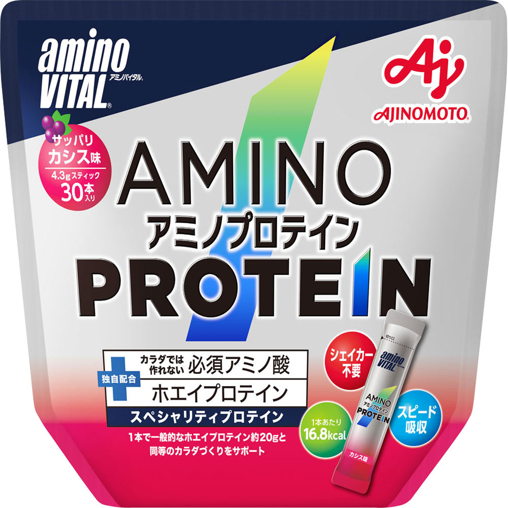 「アミノバイタル」アミノプロテイン　カシス味 パウチ ４．３ｇｘ３０ｐ 味の素