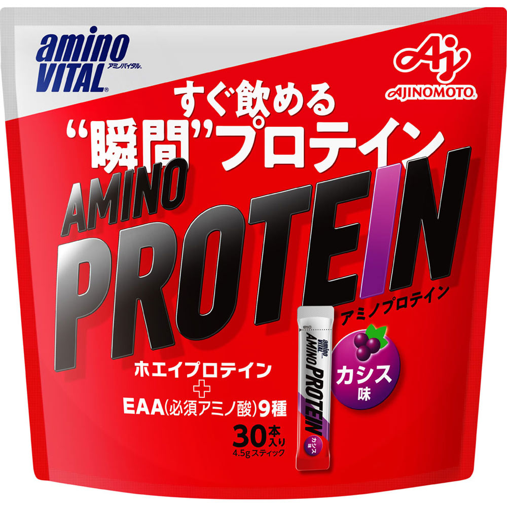 「アミノバイタル」アミノプロテイン　カシス味 パウチ ４．３ｇｘ３０ｐ 味の素