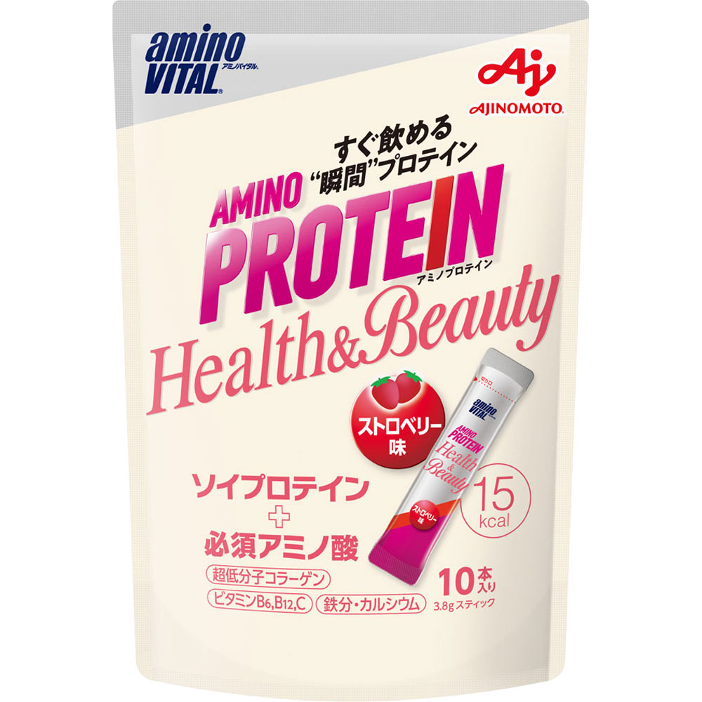 「アミノバイタルＲアミノプロテイン」ｆｏｒ ｗｏｍａｎ ストロベリー味 パウチ １０包 味の素