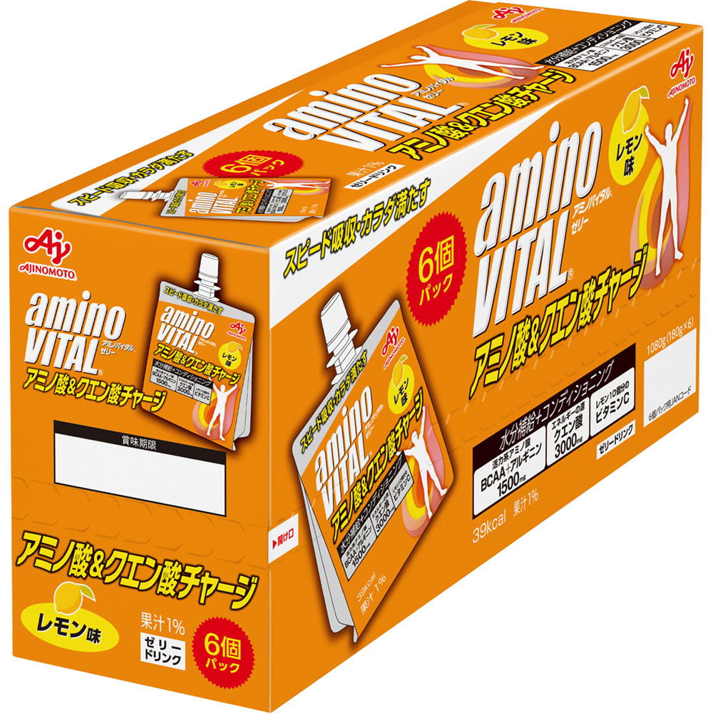 アミノバイタルゼリー クエン酸＆アミノ酸チャージ １８０ｇ×６ 味の素
