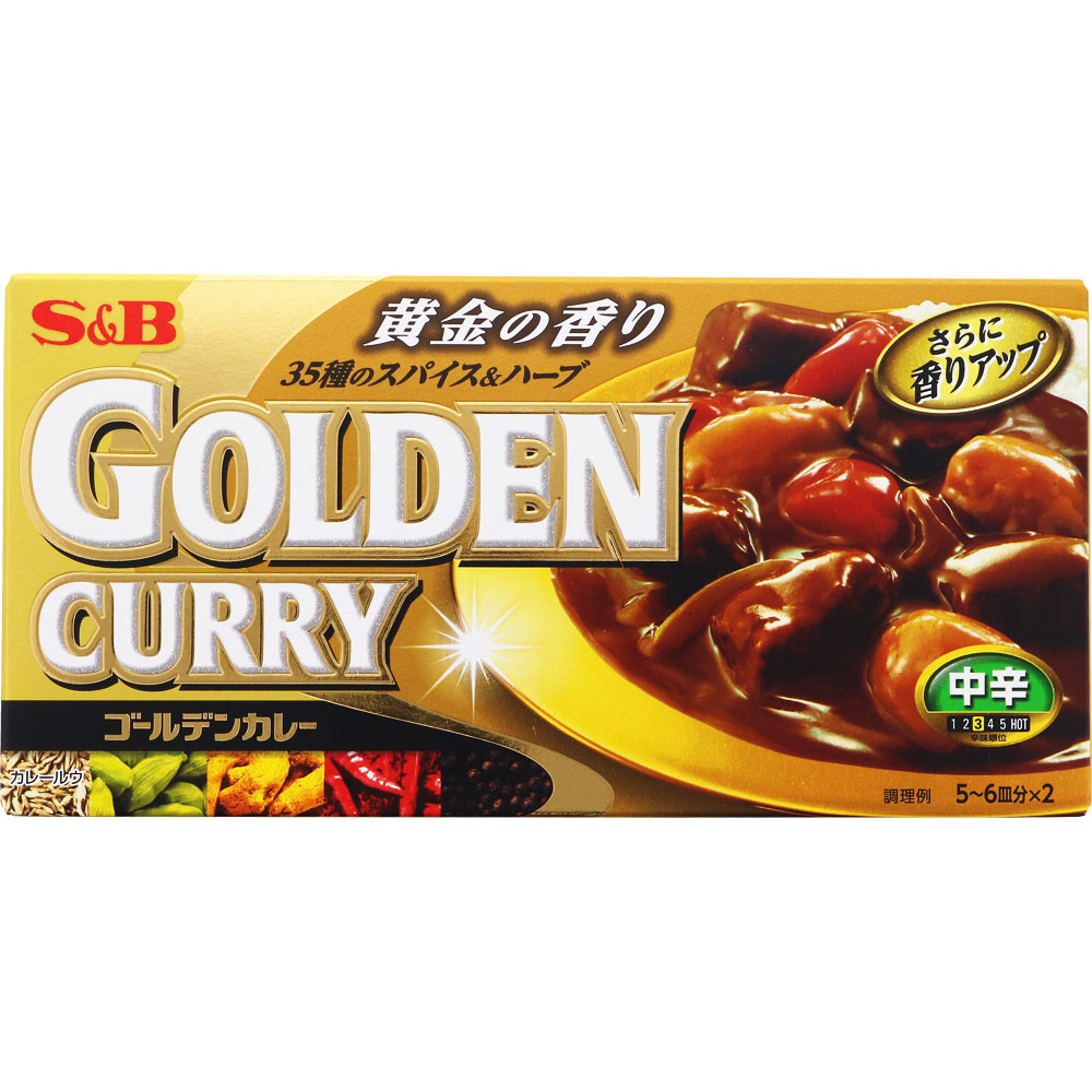 ゴールデンカレー 中辛 １９８ｇ ヱスビー食品