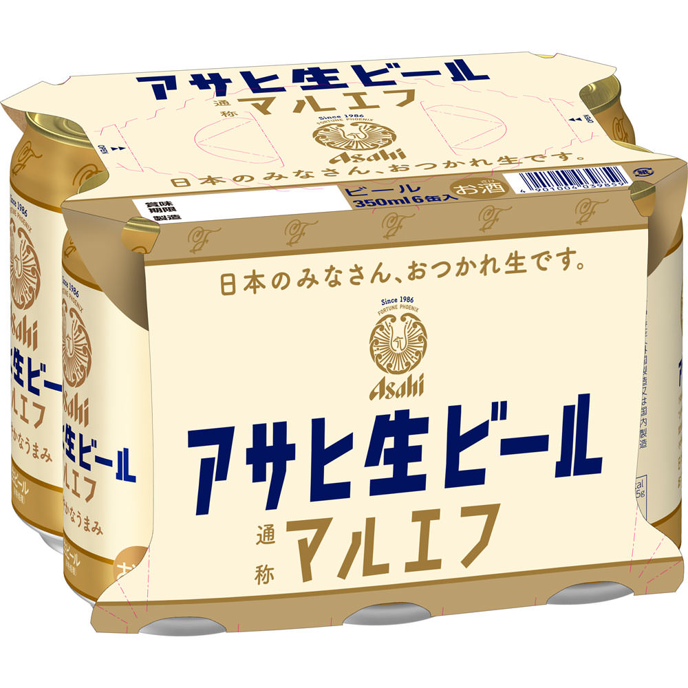 アサヒ生ビール缶 ３５０ｍｌ×６ アサヒビール
