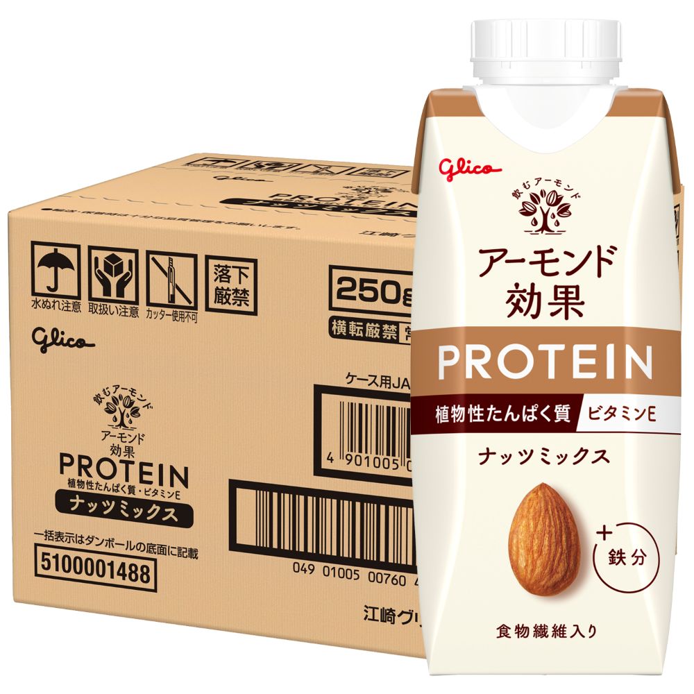 アーモンド効果　プロテインナッツミックス ２５０ｍＬ×１２ 江崎グリコ