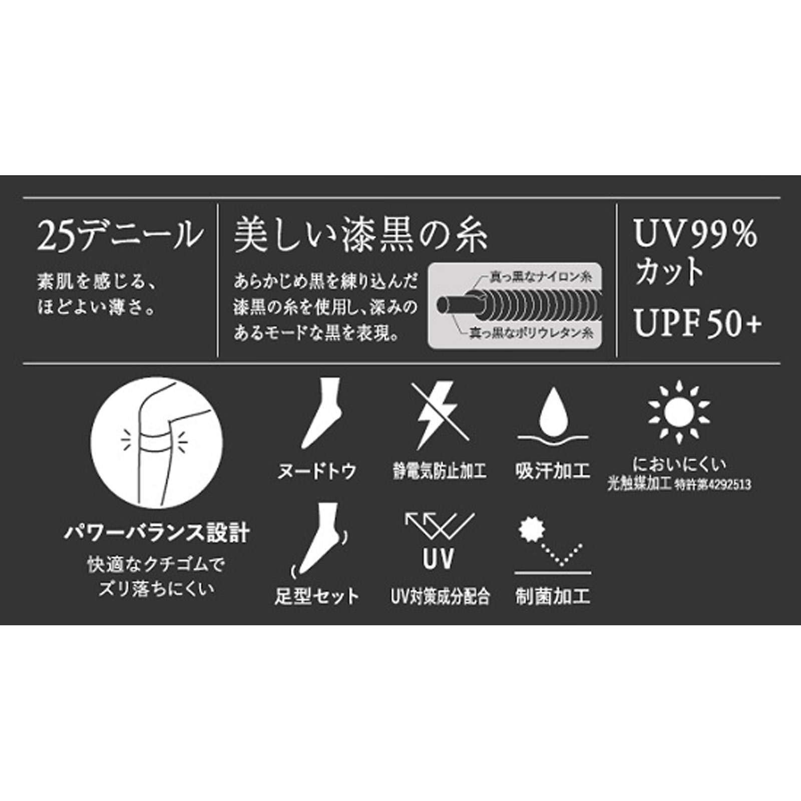 アスティーグ【黒】ショート ブラック２２－２５ アツギ
