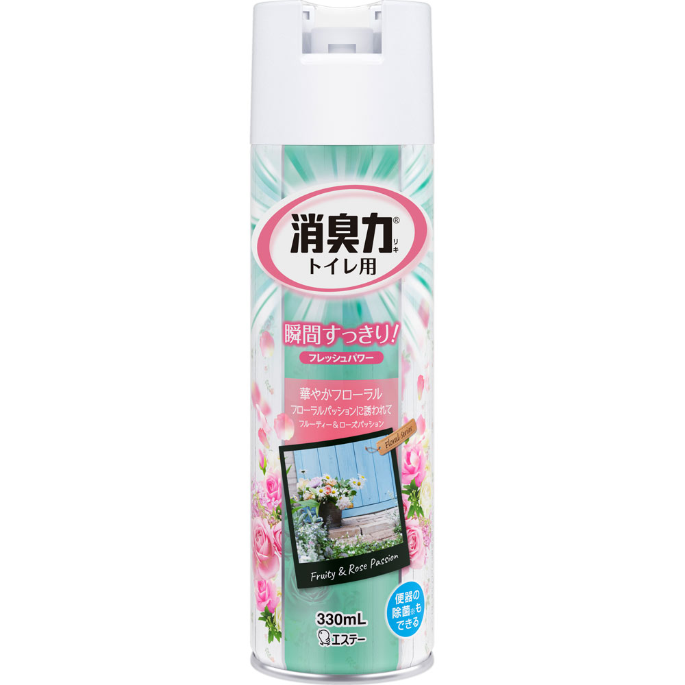 フレッシュパワー消臭力 トイレ用スプレー フローラルパッション ３３０ｍｌ エステー