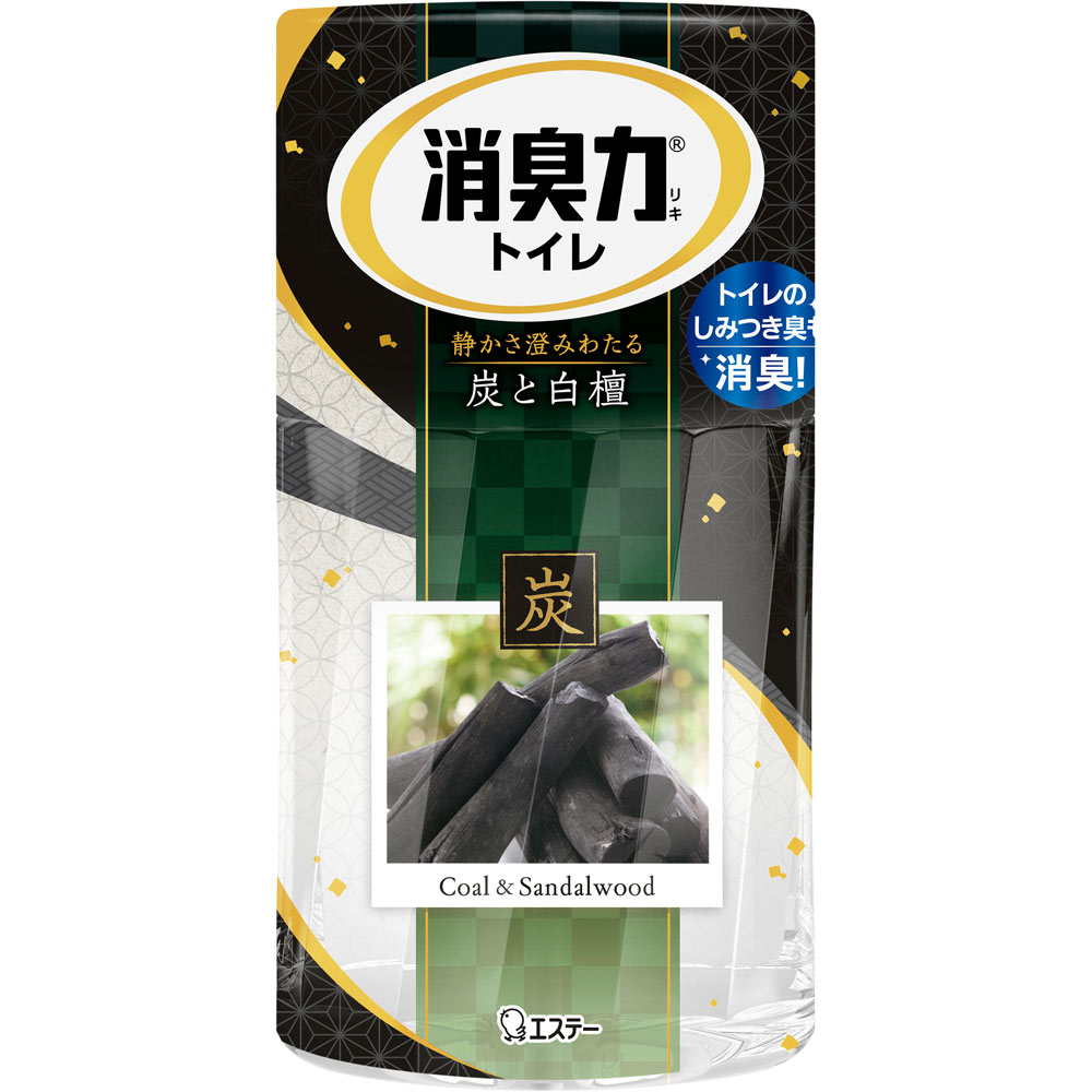 トイレの消臭力 消臭芳香剤 トイレ用 置き型 炭と白檀の香り ４００ｍｌ エステー