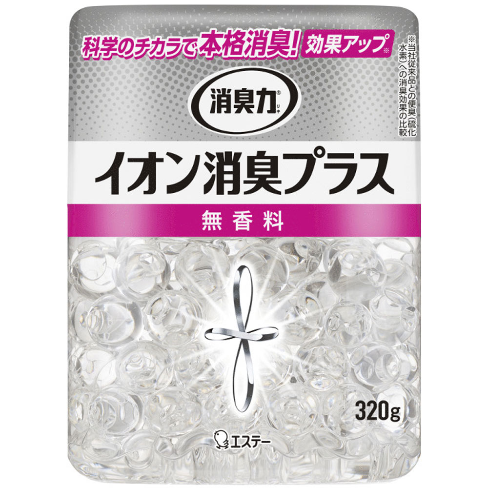 消臭力 クリアビーズ イオン消臭プラス 消臭剤 部屋 本体 無香料 ３２０ｇ エステー